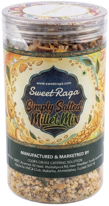Sweetraga Simply Salted Millet Mix - Light Healthy Namkeen